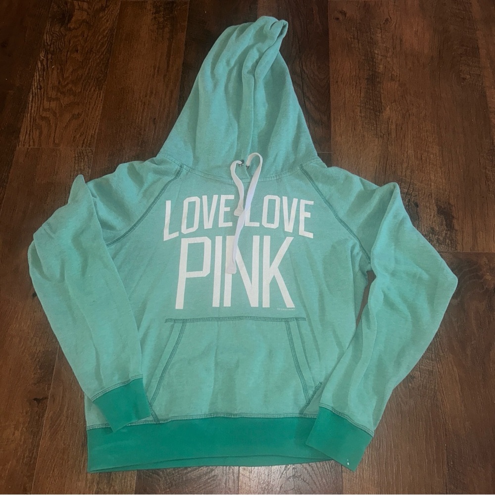 Victoria's Secret Pink Green Hoodie